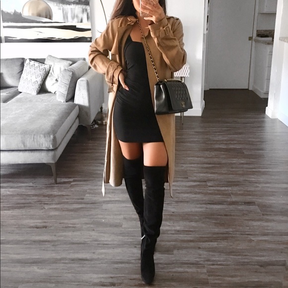 MELINDA LONG CARAMEL TRENCH COAT - Picture 5 of 5